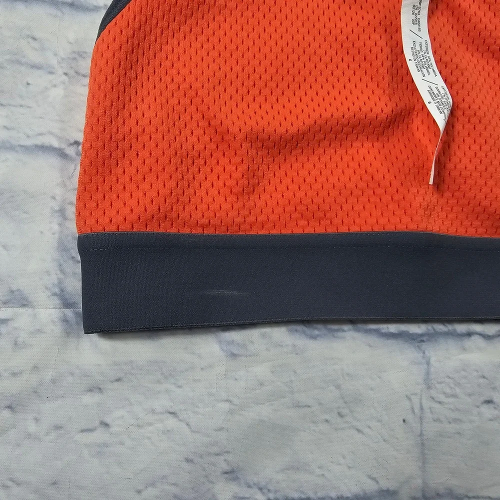 Champion Sports Bra Girls L Orange Seamless Mesh Medium Support B0126